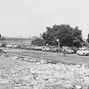 Whitsun traffic jam on the A3 following a road traffic accident. 18th May 1959