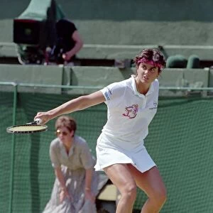 Wimbledon Ladies Tennis. Gabriella Sabatini v. Steffi Graf. July 1991 91-4293-146