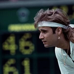 Wimbledon Tennis Championships. Andre Agassi June 1991 91-4117-109