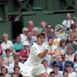 Wimbledon Tennis. J. Capriati v. Navratilova. July 1991 91-4197-206