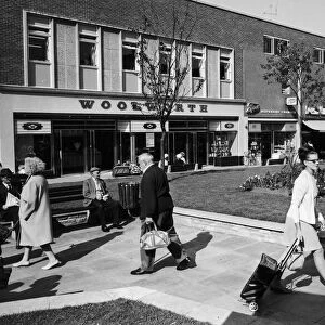 Woolwoth store at Market Place Bedworth. 30th September 1971