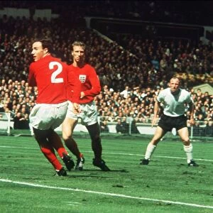 World Cup Final 1966 England 4 Weat Germany 2 George Cohen with back turned