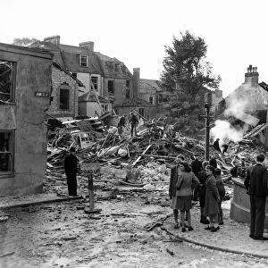 WW2 Air Raid Damage August 1943 Bomb damage on the south coast People survey