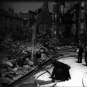 WW2 Bomb Damage in Bath Circa 28th April 1942