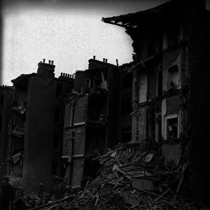 WW2 Bomb in Damage Maida Vale Curca October 1940