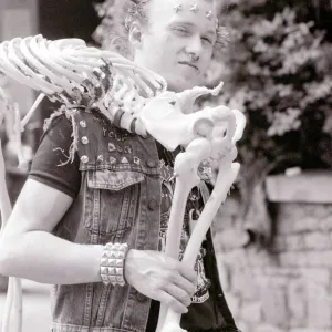 The Young Ones filming on location in Bristol. Pictured, Adrian Edmondson as Vyvyan