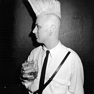 A young punk at the Mud Club in Charing Cross Road, London, 18th November 1984