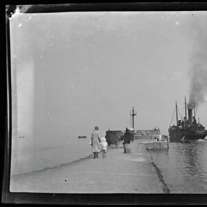 Banjo Pier with steamboat, East Looe