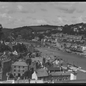 Looe Print: Upstream View from Downs View Bay Tree Pension Looe Print: Upstream View from Downs View Bay Tree Pension