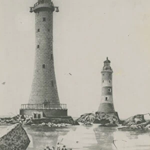 Eddystone Lighthouse Cornwall, sketch