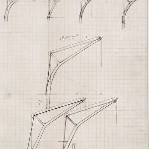 Isambard Kingdom Brunel sketch: port cranes at Paddington Station, 1851