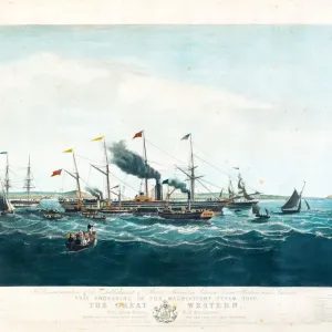 The SS Great Western Print: Bristol Maiden Voyage 1838 The SS Great Western Print: Bristol Maiden Voyage 1838