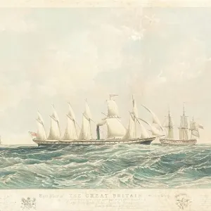 The SS Great Britain at Sea Print, 1845