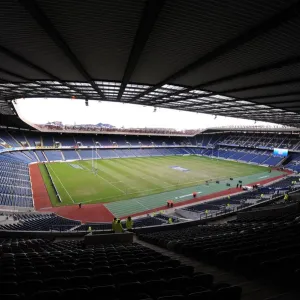 Murrayfield Stadium Print, Rugby Match Scotland V Wales 2009 Murrayfield Stadium Print, Rugby Match Scotland V Wales 2009