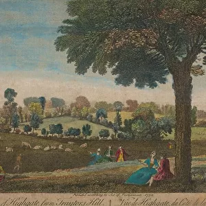 View of Highgate from Traytors Hill 1752 engraving