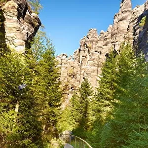 Hiking trail, Adrspach Rock, Teplicke Rocks, Czech Republic