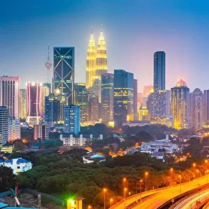 Kuala Lumpur, Malaysia city skyline