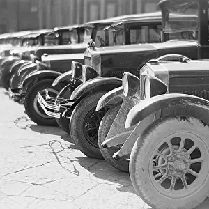 Cars parked, Florence; Photo studio