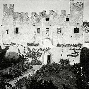 Exterior of the castle of Bisarno owned by the Beccari family, Via di Badia a Ripoli in Florence. The castle was the home of the noted botanist Odoardo Beccari