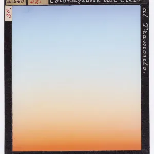 Sonnenuntergang mit farbenfroher Himmelsschaukel Sonnenuntergang mit farbenfroher Himmelsschaukel