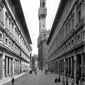 Florence, Arcade of the Uffizi Gallery