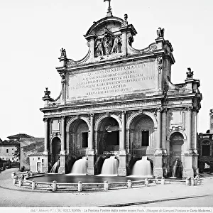 The fountain of Acqua Paola in Rome, erected on the wishes of Paul V da Giovanni Vasanzio in collaboration with Giovanni Fontana