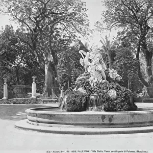 Fountain with the Genius of Palermo, by Ignazio Marabitti, located in the park of Villa Giulia in Palermo