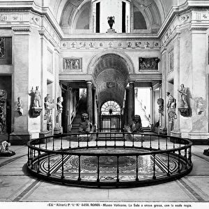 Hall of the Greek Cross: one of the explanatory galleries in the Vatican Museums, Vatican City