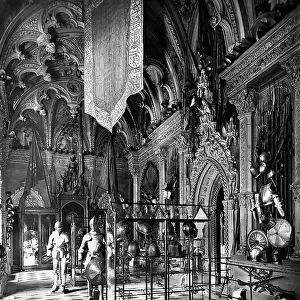 Partial view of the Hall of Arms in the Museo Poldi Pezzoli in Milan