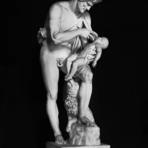 Phorbas brings to life infant Oedipus, marble, Antoine Denis Chaudet (1763-1810), Louvre Museum, Paris