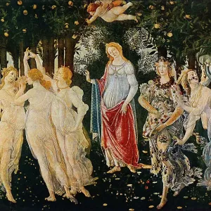 Primavera; work of Sandro Botticelli. Uffizi Gallery, Florence Primavera; work of Sandro Botticelli. Uffizi Gallery, Florence