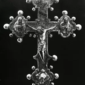 Processional cross, in the Church of St. Jacopo and Andrea, in Massarosa. Work attributed to Lorenzo Stagi, Versilia