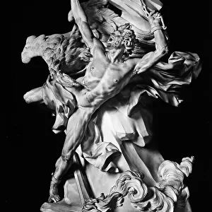 Prometheus by Lambert-Sigisbert Adam, work preserved in the Louvre Museum, Paris