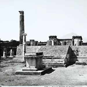 Ruins of the Temple of Venus Vespasian, at Pompeii, in the province of Naples
