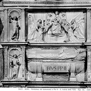 Detail of the Tomb of Pope Pius II in the Church of S. Andrea della Valle, Rome