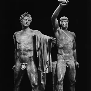 The two tyrannicides Artistogitone and Armodio. Roman copies preserved in the National Archaeological Museum of Naples