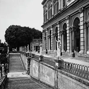 Villa Albani, Rome. Detail of the faade of the access ramp