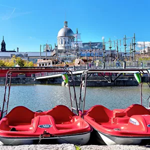 Canada, Quebec, Montreal, Old Port, paddle boats