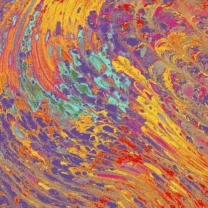 Ebru Marble Print: Traditional Art Texture