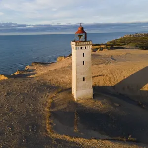 Aerial View of Rubjerg Knude Lighthouse Print, Denmark Aerial View of Rubjerg Knude Lighthouse Print, Denmark
