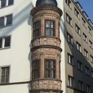 Bay Window in Leipzig, Germany Print Bay Window in Leipzig, Germany Print
