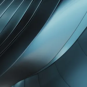 Metallic Blue Wave 3D Print Metallic Blue Wave 3D Print