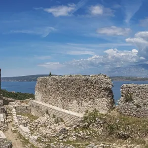 Croatian Flag Print: Novigrad Ruins