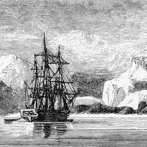 Strait of Magellan Print, 1888 Historic Illustration Strait of Magellan Print, 1888 Historic Illustration