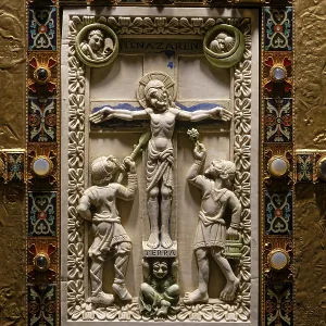 Interior View of Codex Aureus Print, Echternach Abbey