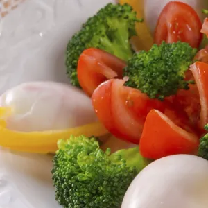 Marbled Eggs with Vegetables Print Marbled Eggs with Vegetables Print