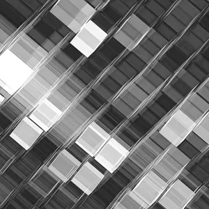 Monochrome Technology Print - Abstract Fractal Art Monochrome Technology Print - Abstract Fractal Art