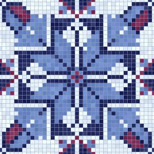 Mosaic Tiles Seamless Print Background