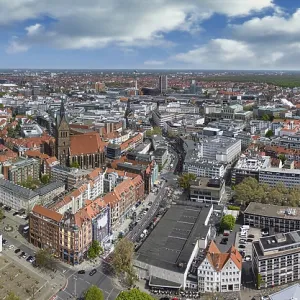 Panoramic View of Hanover, Germany Print Panoramic View of Hanover, Germany Print