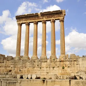 Baalbek Temple of Jupiter Columns Print, Lebanon Baalbek Temple of Jupiter Columns Print, Lebanon